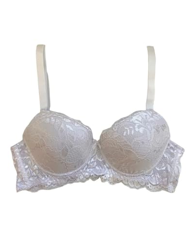 Frames Reggiseno Balconcino con Pizzo Coppa C Art. 398 (Bianco, 4, One_Size) - Home Shopping Italia
