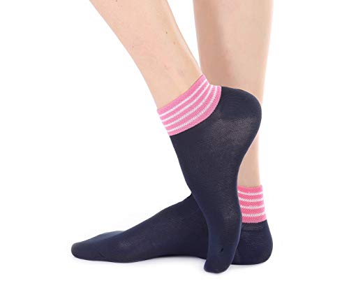 MERITEX - Calza donna Fantasia - 36/41, Blu