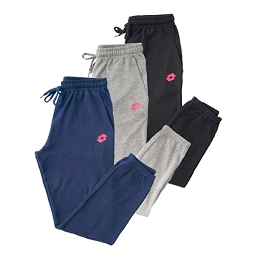 Lotto Pantalone Tuta Donna in Felpa GARZATA, Offerta per 1 E 2 Pezzi, Pantaloni Felpa Donna (Blu, L)