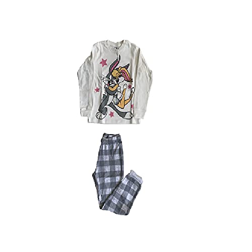 Sabor Pigiama da Bambina Lungo Due Pezzi in Cotone Interlock - Coniglietto e Coniglietta Home Shopping Italia
