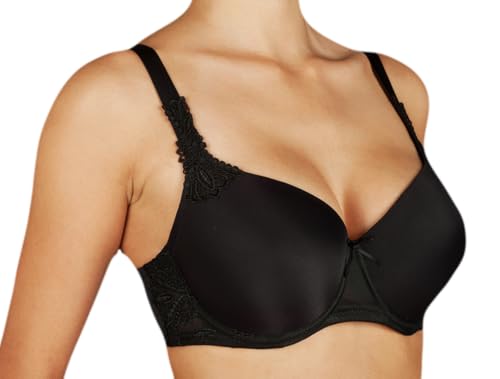 Leo Corsetteria Reggiseno Ferretto Sottile Imbottitura.Microfibra Totalmente Invisibile.Alicia Tg.7 Coppa C Nero - Home Shopping Italia