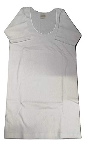 Speedy Line 4 Maglie Donna Mezza Manica Caldo Cotone Bordo Raso Bianco e Nero Art. OP-11