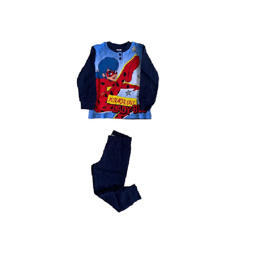 Sabor Pigiama da Bambina Lungo a Due Pezzi Invernale Varie Taglie e Colori - Lady Bug - Home Shopping Italia