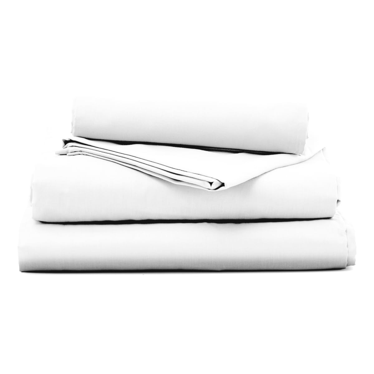 Intrecci Home Completo Lenzuola Matrimoniale, Set Lenzuola in Puro Cotone, Lenzuolo sopra 260x300cm + Lenzuolo sotto 180x200+30cm + 2 federe 52x82cm, Made in Italy, Elegante, Confortevole, Tinta Unita Home Shopping Italia
