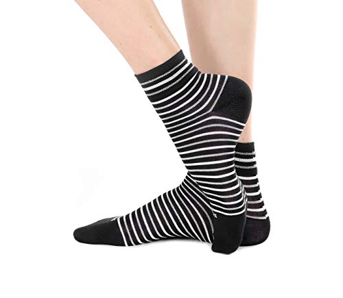 MERITEX - Calza donna Fantasia - 36/41, Nero