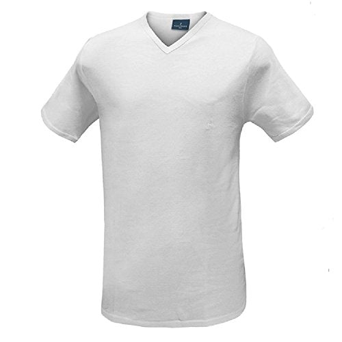 Navigare 3 T-Shirt Plus Uomo Cotone Jersey Scollo A Punta CALIBRATO Misure Maxi 8 9 10 Bianco E Assortito (8, Nero/Navy/Jeans) - Home Shopping Italia