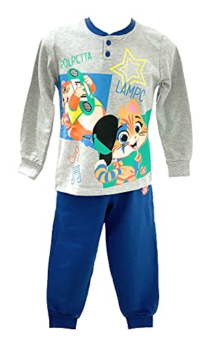 Sabor Pigiama Bambino Invernale 44 Gatti Pigiama in Felpa, Pigiama Bambino Felpato Disney Marvel (7712 Grigio Chiaro, 4 Anni) - Home Shopping Italia