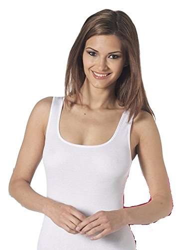NOTTINGHAM Canotta Donna Cotone Art. VL4014BW col. Foto Mis. A Scelta (7, Bianco)