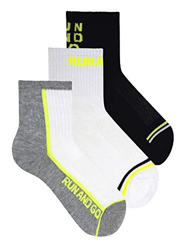 MERITEX - Calzini Bambino traspirante Sporty 3 Pack - 31/34, Multicolor 1