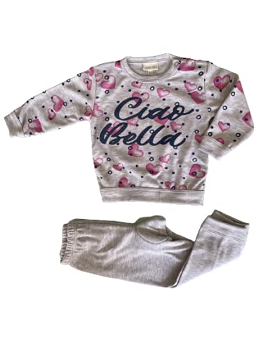 Pigiama lungo neonata baby due pezzi Caldo cotone Interlock Art. 03721 - Mondoblu - Home Shopping Italia