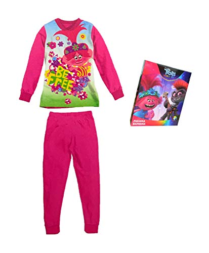 Sabor Pigiama Bambina Estivo Trolls, Pigiama Bambina in Cotone, Pigiama Bambina Lungo Disney Marvel (6233 Rosa BABOL, 7 Anni) - Home Shopping Italia