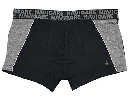 3 Pezzi di Boxer Linea Moda Tinta Unita Fantasia a Righe Forme Geometriche Cotone Elasticizzato Immagine INDICATIVA