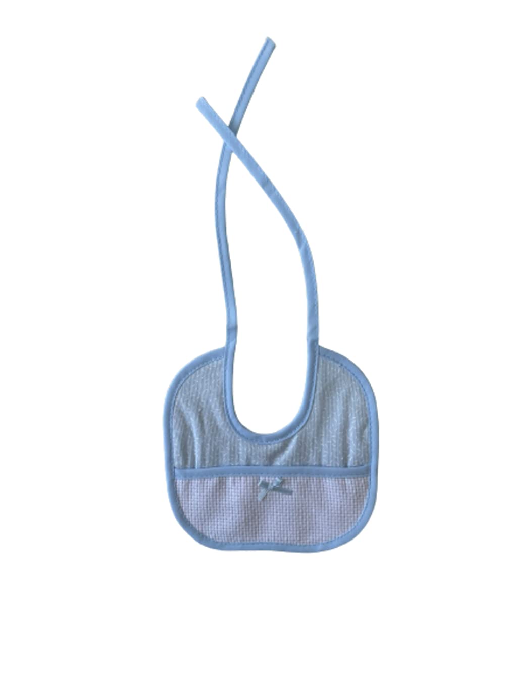 Set 2 bavaglini neonato e neonata Ricamabile con tela aida varie misure con laccetti Home Shopping Italia