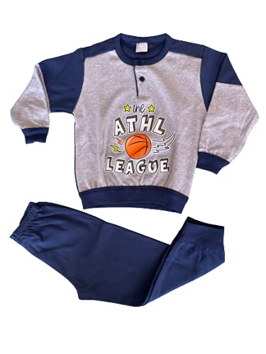 Sogno Sondesto Pigiama Serafino Due Pezzi Lungo Bambino e Ragazzo Cotone Interlock Home Shopping Italia