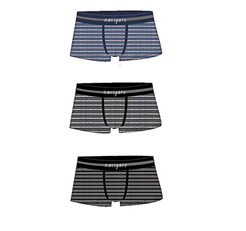 Navigare Boxer Uomo Fantasia e in Cotone Confezione da 6 PZ (5/L, 2958 Nero GRIG sc Jeans) - Home Shopping Italia