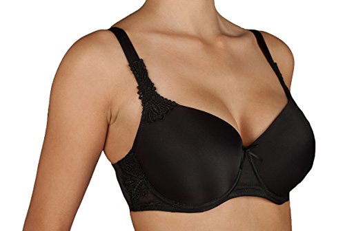 Selene Reggiseno Donna Imbottito con Coppa Morbida e Ferretto Coppa Art. Alicia (5, Nero)