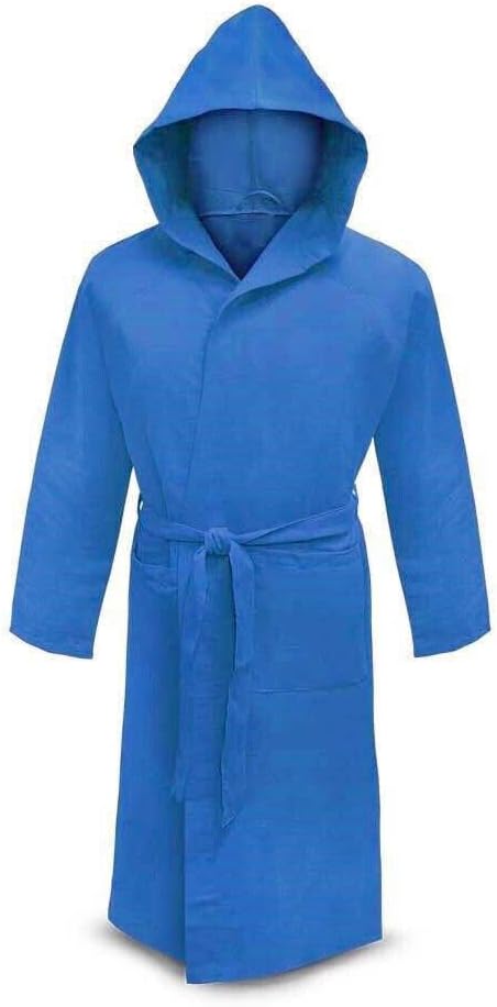 HOME SHOPPING ITALIA Accappatoio in Microfibra UNISEX UOMO e DONNA (IT, Testo, L, Regular, Regular, Royal) - Home Shopping Italia