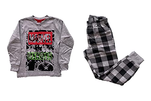 Sabor Avengers Pigiama lungo due pezzi in cotone caldo di varie taglie e colori - Home Shopping Italia