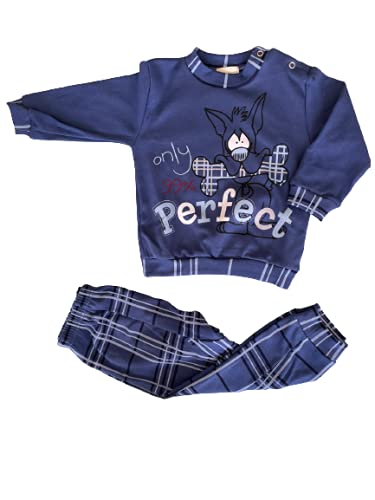 Pigiama lungo con apertura sul collo in caldo cotone interlock neonato varie fantasie - Mondoblu - Home Shopping Italia