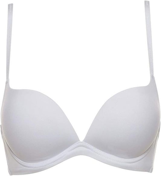 LORMAR Reggiseno Donna a Balconcino, Linea Naturale, in Microfibra Liscia Ultra Soft Spazzolata al Carbonio, con Coppe Imbottite Soft Touch e Scollatura Profonda, Senza Ferretto. - Home Shopping Italia