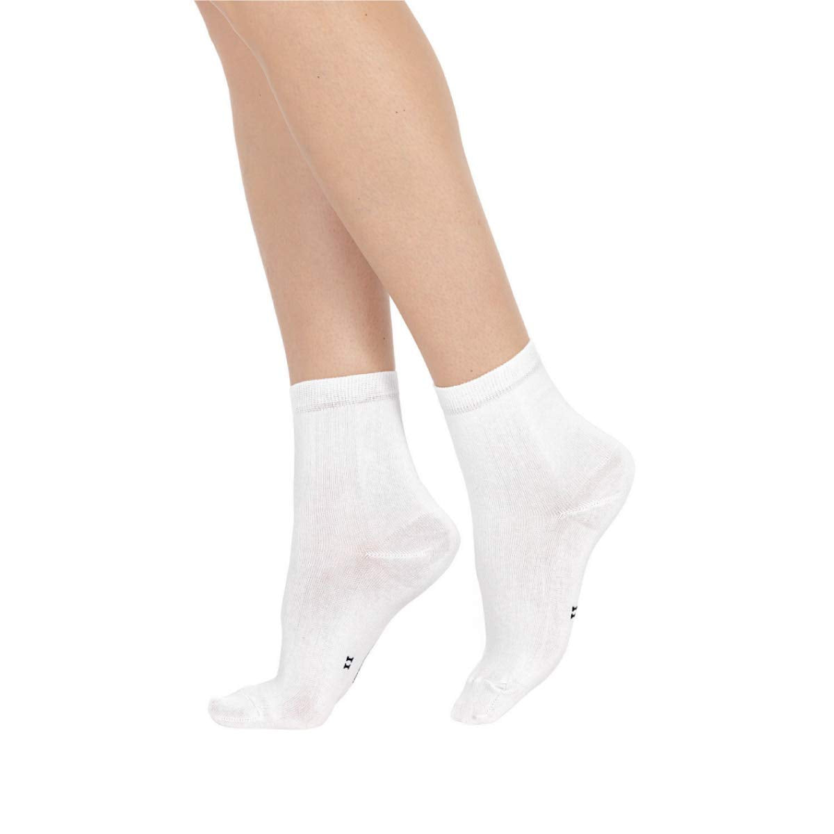 POMPEA Pack 6 Paia Fantasmini Uomo Blu Nero Bianco Cotone