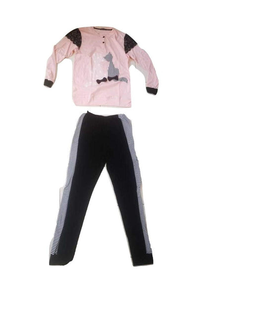 Exclusive Pigiama Donna Lungo Serafino Due Pezzi Art. P1287 - Home Shopping Italia