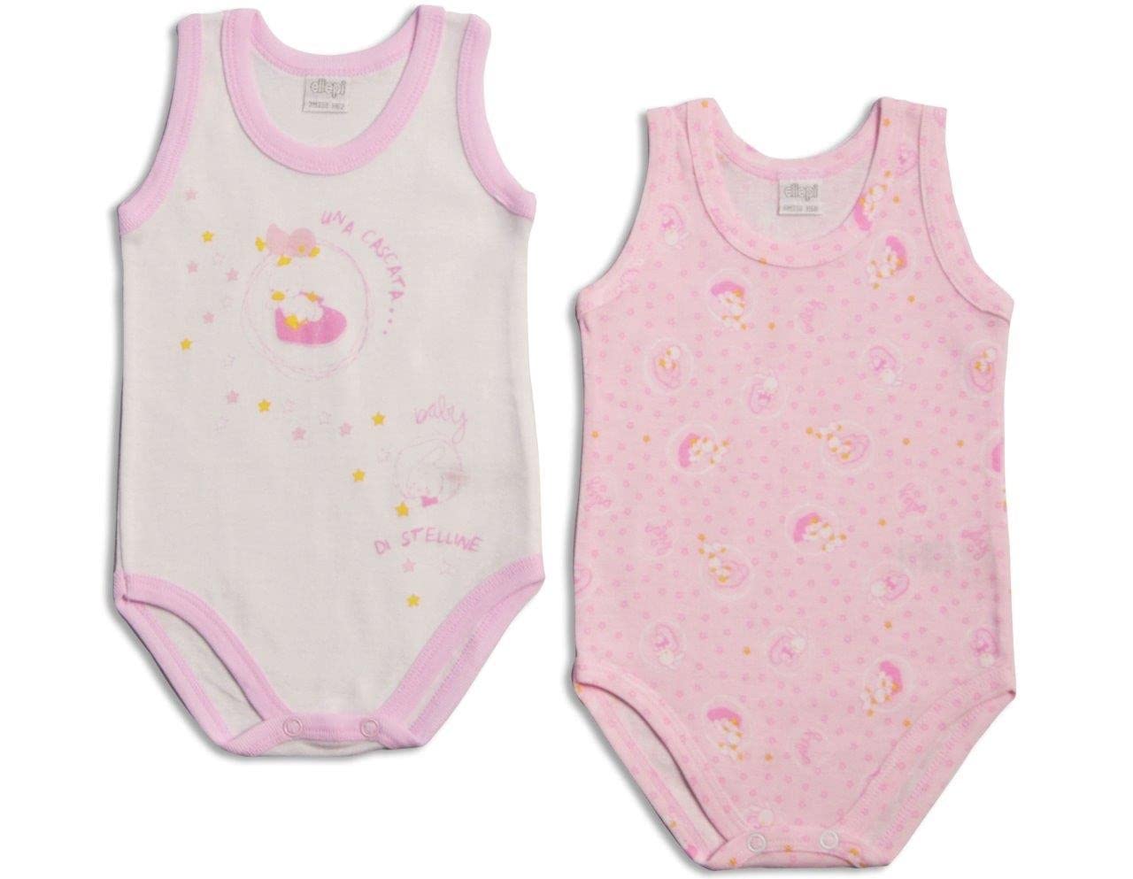 6 body da neonato neonata rosa celeste spalla larga mezza manica caldo cotone o cotone