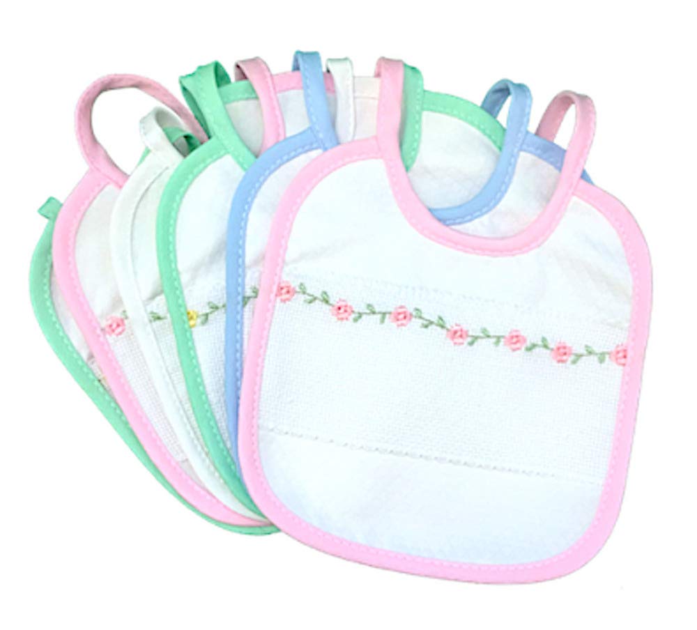 6 bavaglini con laccetto maschio femmina fantasie e colori assortiti immagini indicative