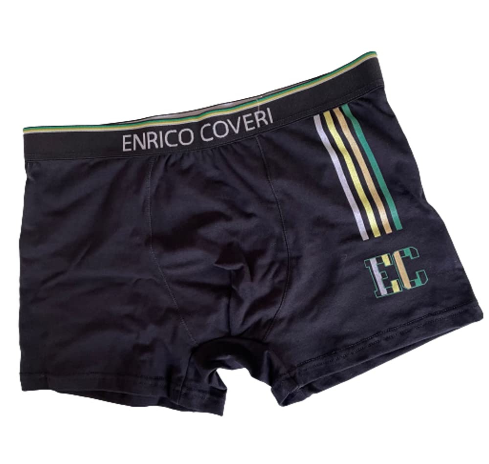 Slip e Boxer (6 Paia) da Uomo Cotone Elasticizzato Elastico Esterno Colori Assortiti Art. EB1200 e ES1200 - Enrico Coveri Home Shopping Italia