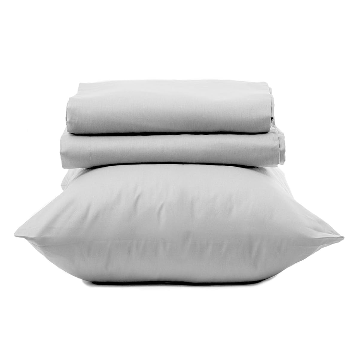 Intrecci Home Completo Lenzuola Matrimoniale, Set Lenzuola in Puro Cotone, Lenzuolo sopra 260x300cm + Lenzuolo sotto 180x200+30cm + 2 federe 52x82cm, Made in Italy, Elegante, Confortevole, Tinta Unita Home Shopping Italia