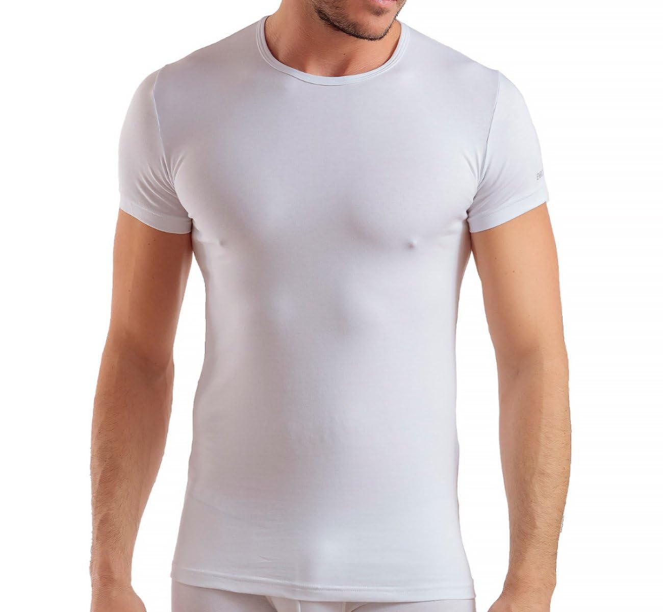 Enrico Coveri 3 t-Shirt Uomo Mezza Manica Girocollo Cotone bielatico Art ET1000 Home Shopping Italia