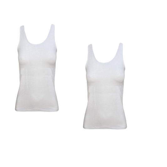 JADEA Offerta 2 Pezzi Canotta Donna in Cotone Elasticizzato, Canotta Donna Spalla Larga, Camiciola Multipack 80234182 - Home Shopping Italia