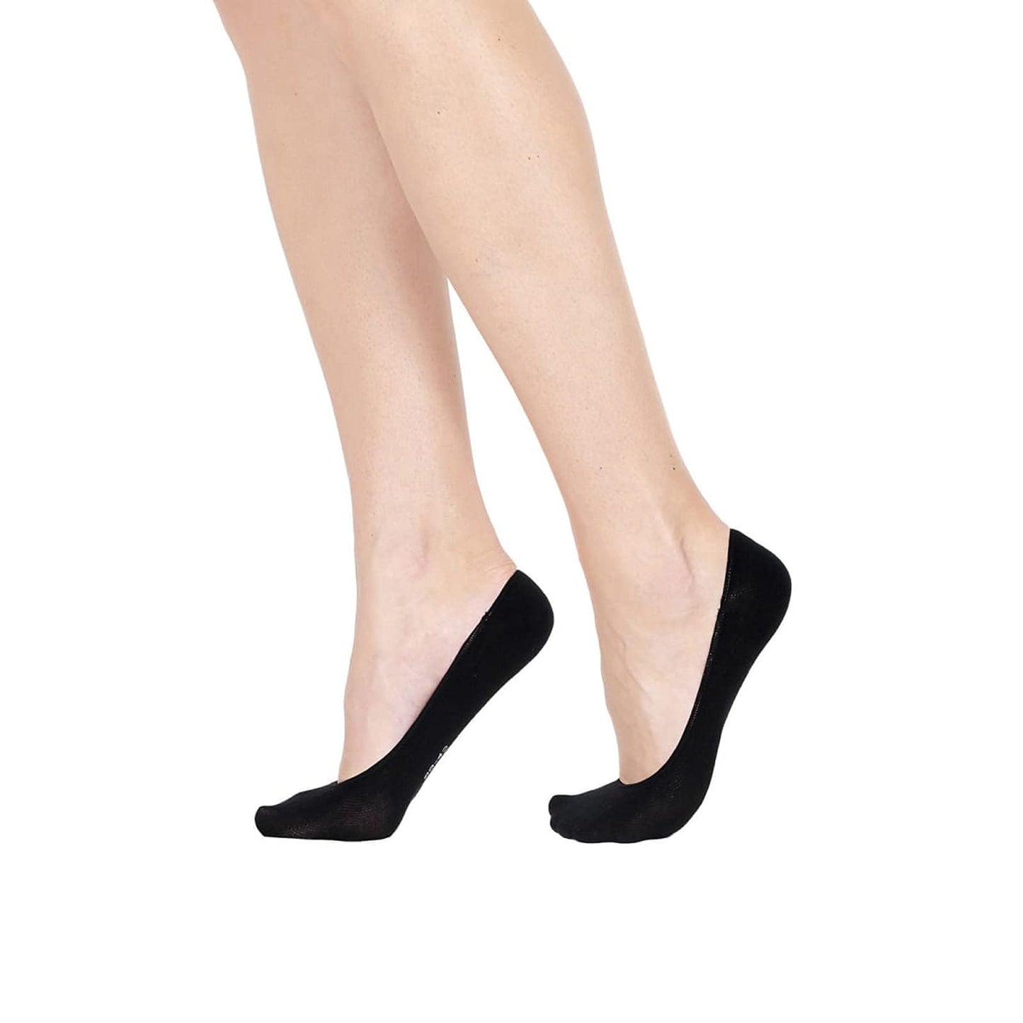 POMPEA Pack 6 Paia Salvapiede Donna Nero Bianco Cotone Antiscivolo (6 Paia Home Shopping Italia