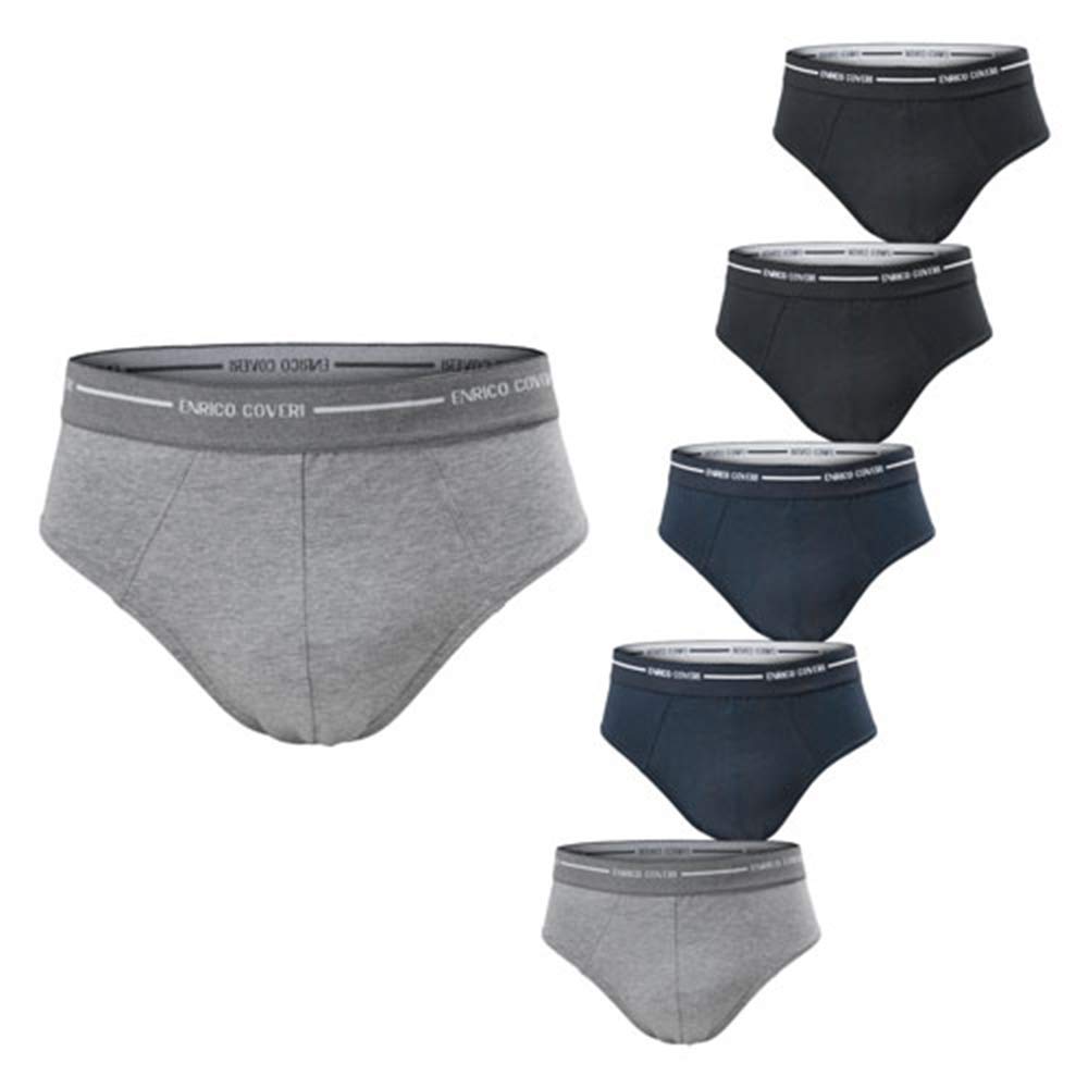 Enrico Coveri 6 Boxer Uomo Cotone bielastico Art. EB1000 Elastico Esterno Home Shopping Italia