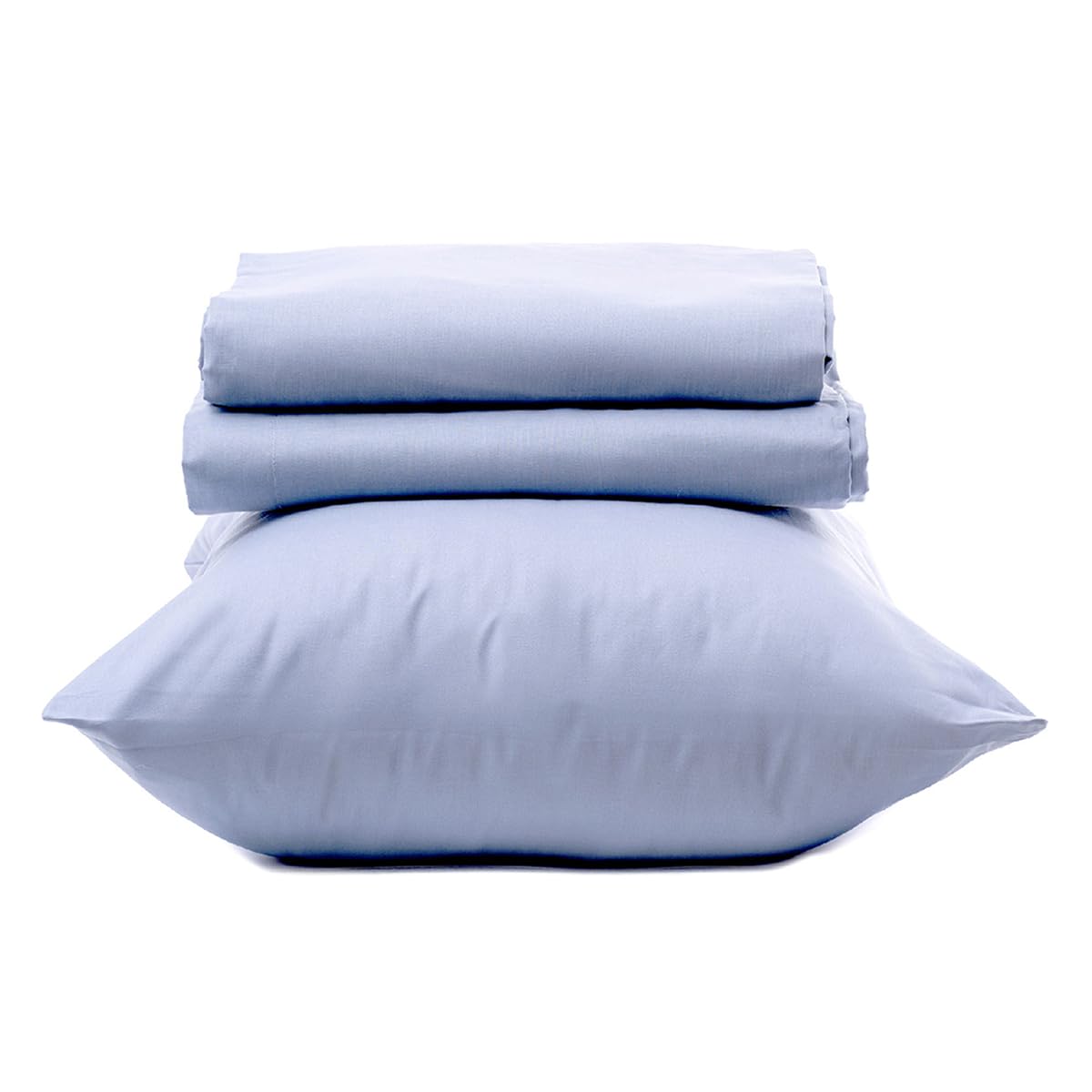 Intrecci Home Completo Lenzuola Matrimoniale, Set Lenzuola in Puro Cotone, Lenzuolo sopra 260x300cm + Lenzuolo sotto 180x200+30cm + 2 federe 52x82cm, Made in Italy, Elegante, Confortevole, Tinta Unita Home Shopping Italia