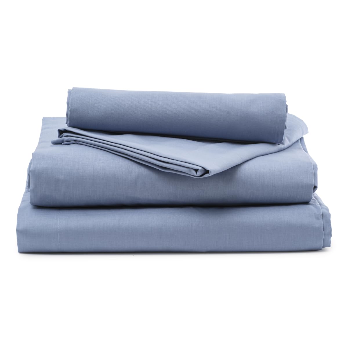 Intrecci Home Completo Lenzuola Matrimoniale, Set Lenzuola in Puro Cotone, Lenzuolo sopra 260x300cm + Lenzuolo sotto 180x200+30cm + 2 federe 52x82cm, Made in Italy, Elegante, Confortevole, Tinta Unita Home Shopping Italia