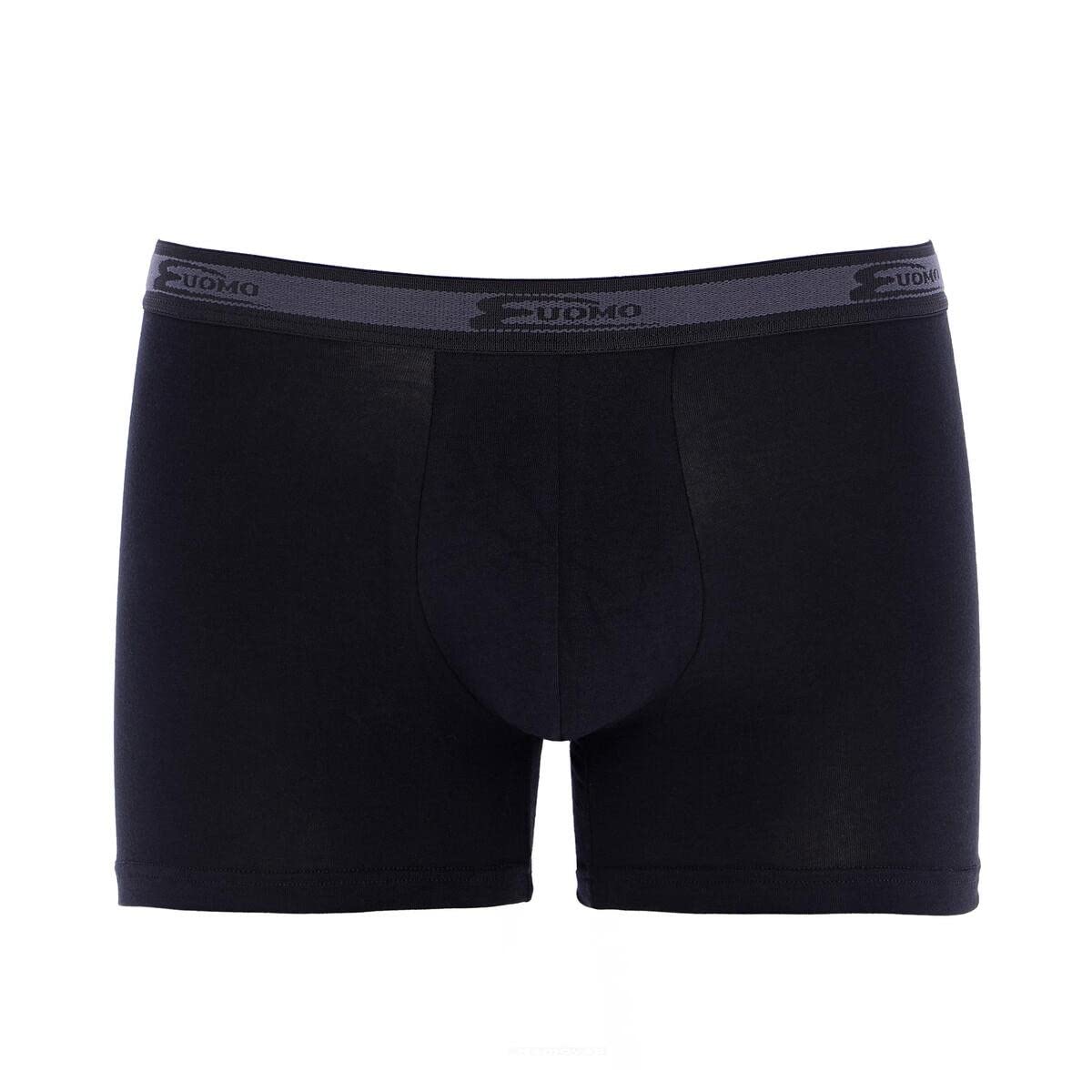 Cotonella 6 Boxer Uomo 2384 Cotone BIELASTICO Elastico Esterno Bianco E Nero 3 4 5 6 7