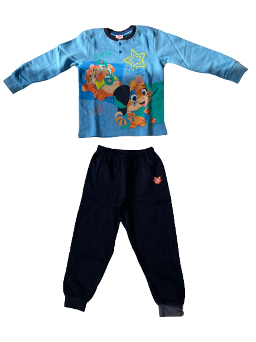 Sabor Pigiama da Bambino in Cotone Felpato Topolino 44 Gatti Supereroi Topolino Bambino 3-7 Anni Pigiama Invernale Home Shopping Italia