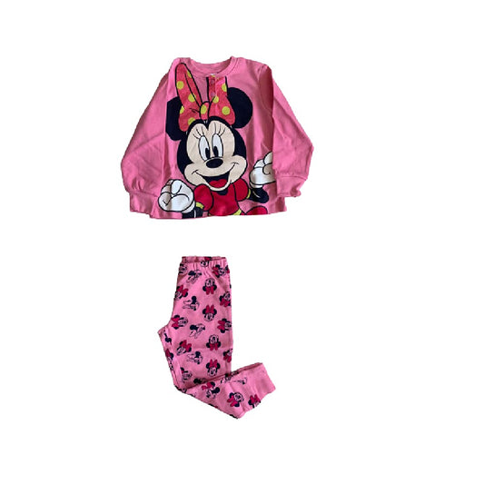 Sabor Pigiama da Bambina Lungo a Due Pezzi in Caldo Cotone Varie Taglie e Colori - Topolina - Home Shopping Italia