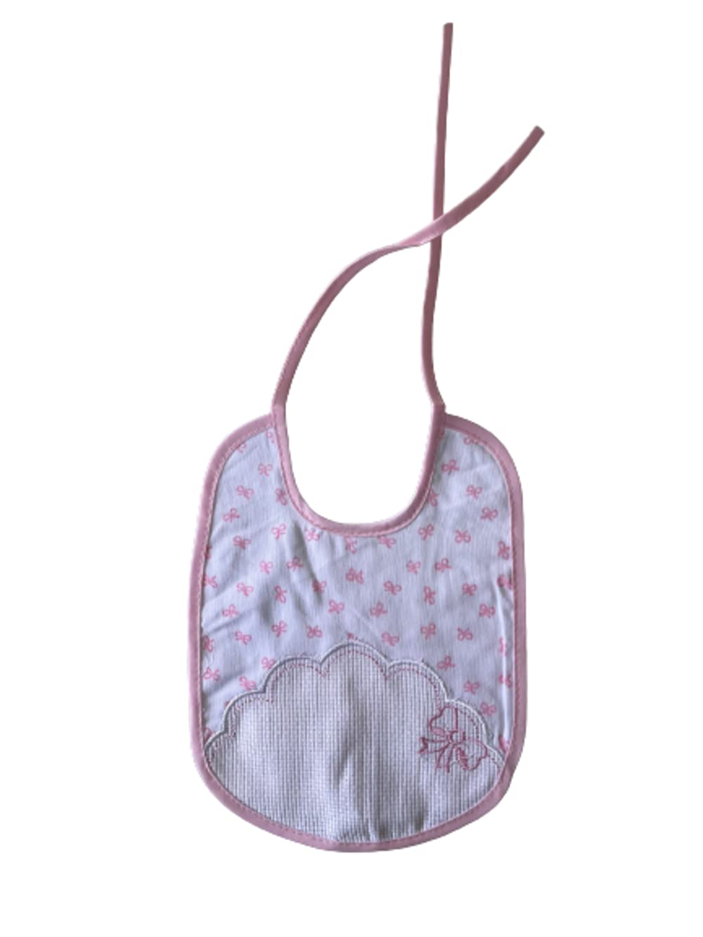 Set 2 bavaglini neonato e neonata Ricamabile con tela aida varie misure con laccetti Home Shopping Italia