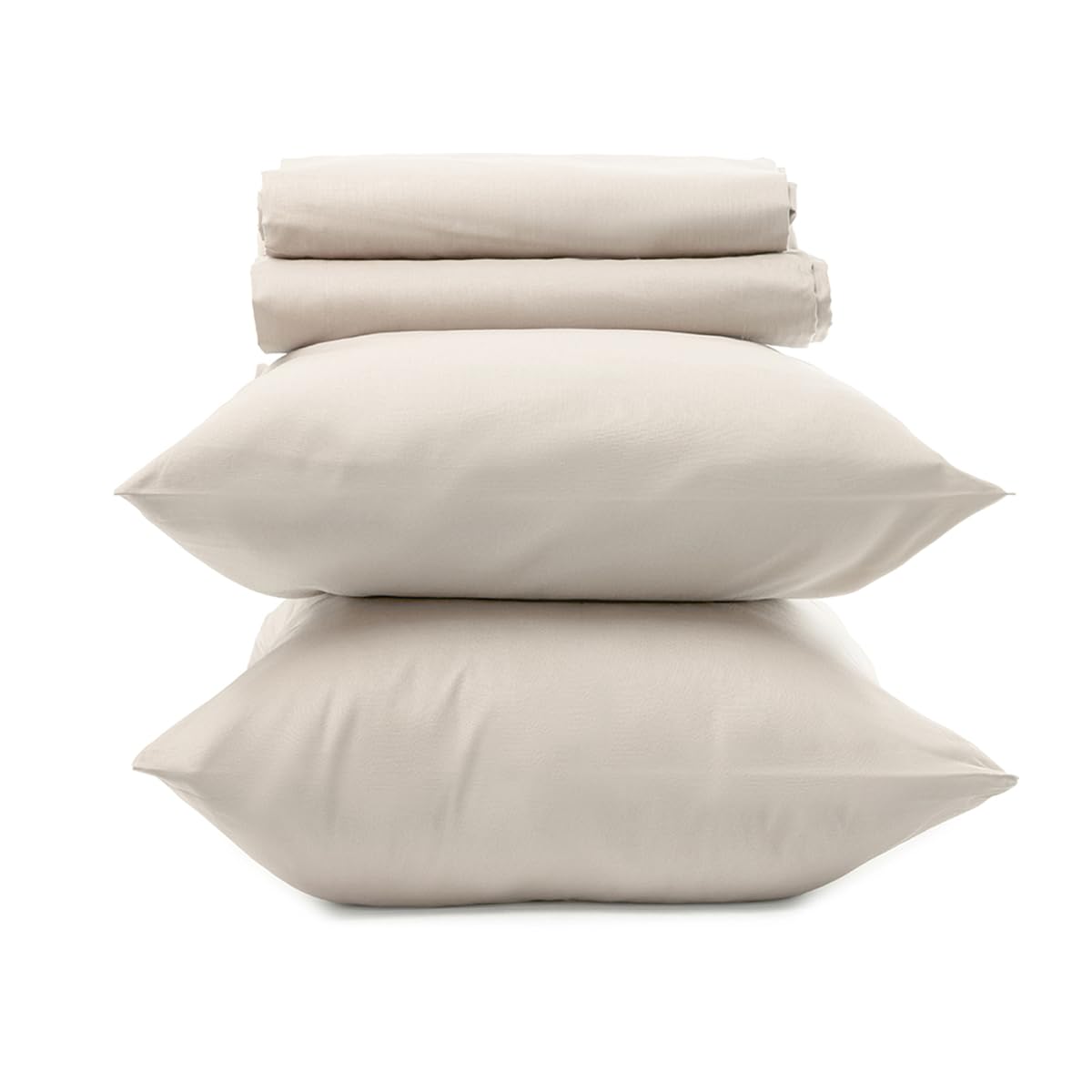 Intrecci Home Completo Lenzuola Matrimoniale, Set Lenzuola in Puro Cotone, Lenzuolo sopra 260x300cm + Lenzuolo sotto 180x200+30cm + 2 federe 52x82cm, Made in Italy, Elegante, Confortevole, Tinta Unita Home Shopping Italia