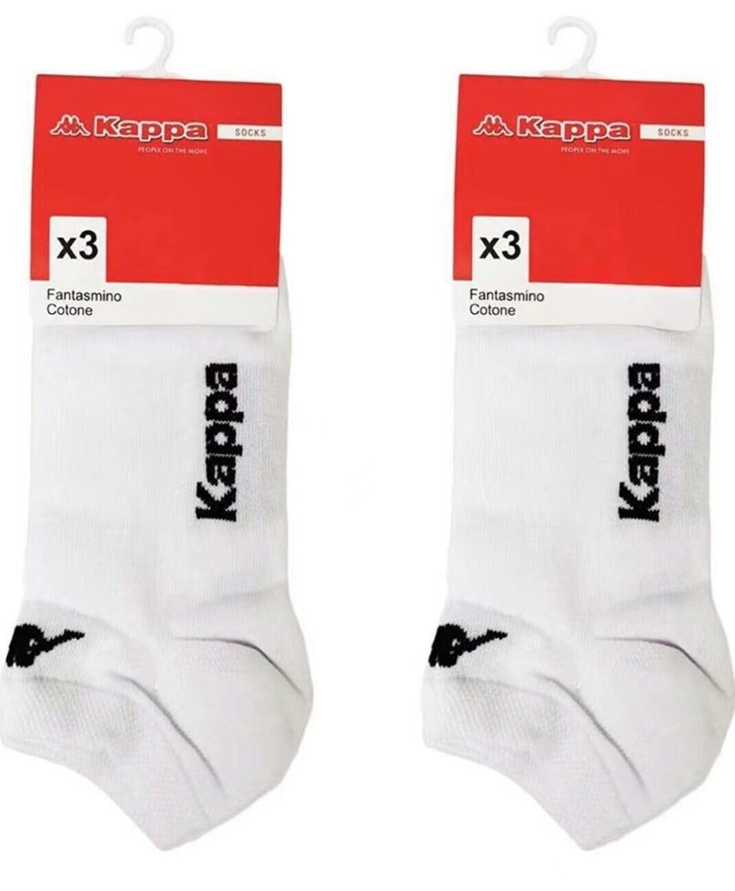 Kappa 6 paia calzini fantasmini invisibili sneakers in cotone modello unisex vari assortimenti. Home Shopping Italia