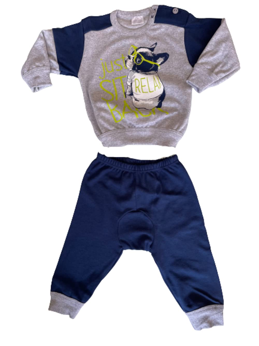 Sogno Sondesto Pigiama Lungo Due Pezzi con Spalla Aperta Cotone Interlock Neonato Baby Home Shopping Italia