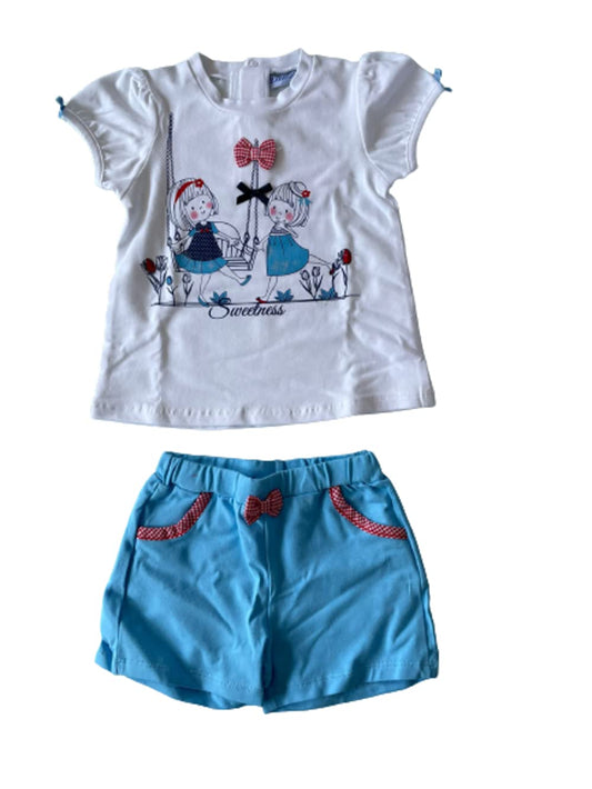 Bidibimbo Completo Corto neonata Cotone Maniche Corta e Senza Maniche - Home Shopping Italia