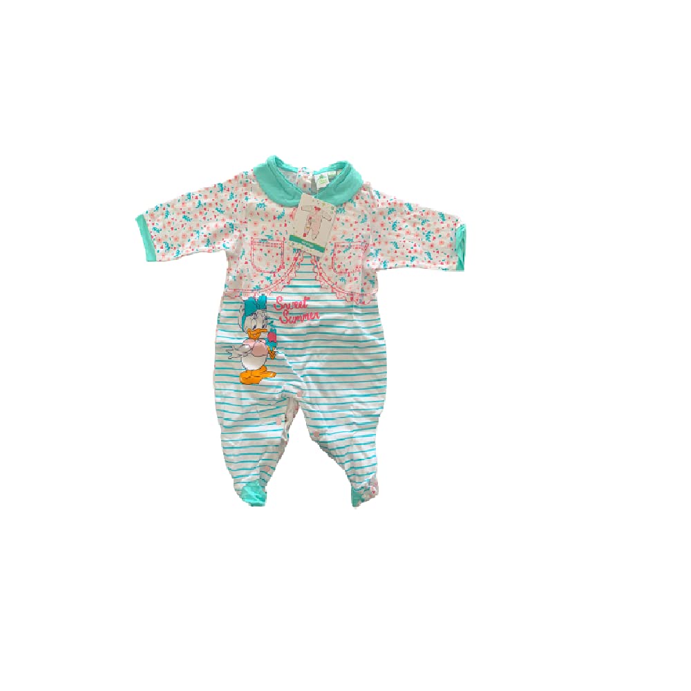 Cotone Tutina neonata Piedini Paperina e Minnie Varie Taglie - Home Shopping Italia