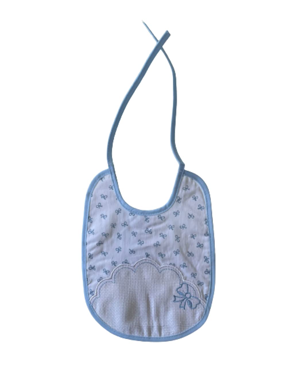 Set 2 bavaglini neonato e neonata Ricamabile con tela aida varie misure con laccetti - Home Shopping Italia