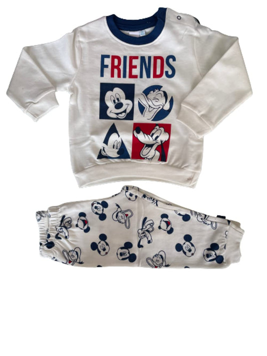 Sabor Pigiama Lungo in Due Pezzi Cotone Felpato Vari Articoli Neonato Maschietto Topolino - Home Shopping Italia