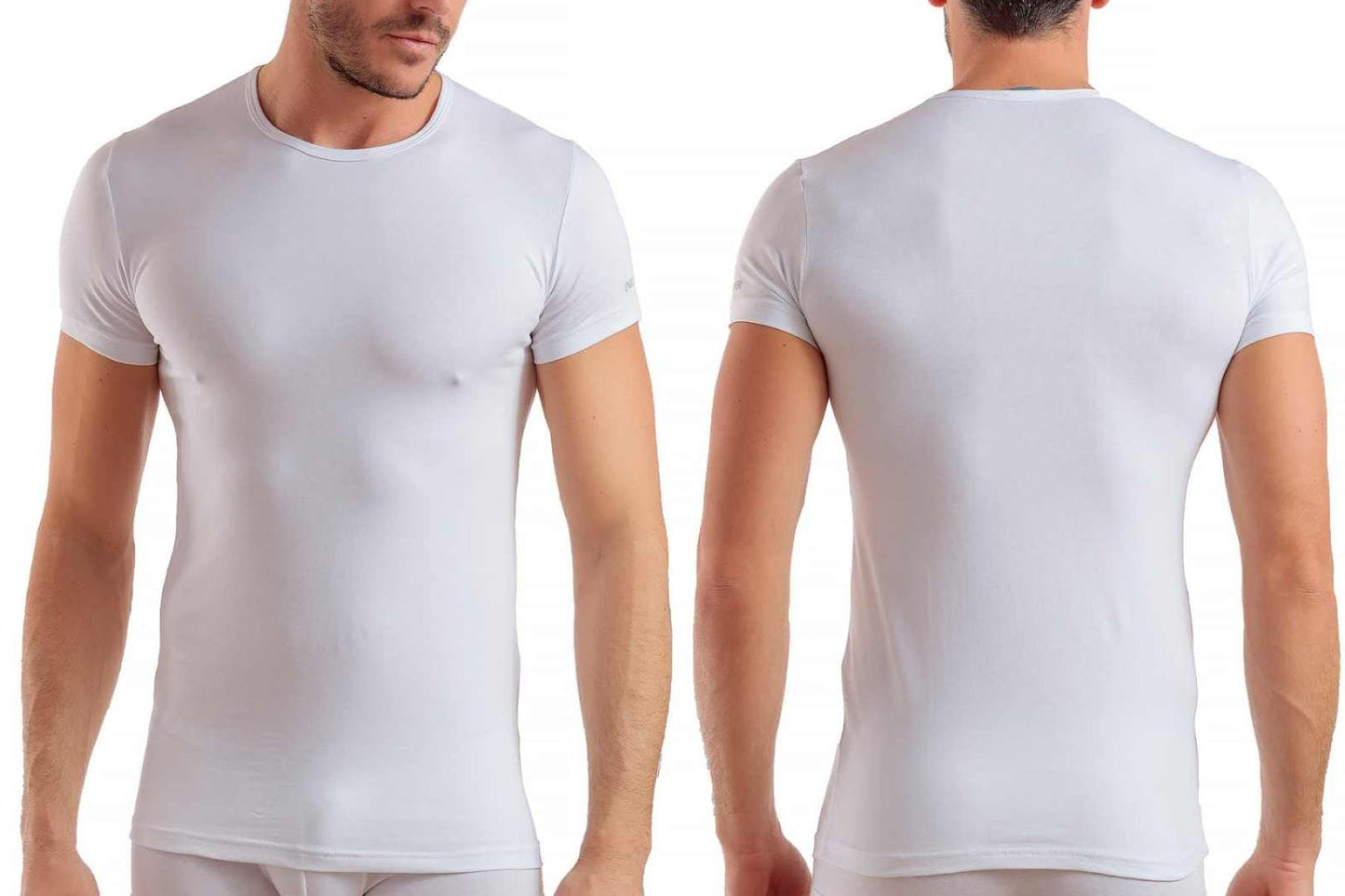 Enrico Coveri 3 t-Shirt Uomo Mezza Manica Girocollo Cotone bielatico Art ET1000