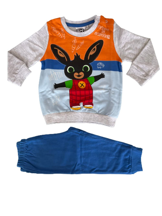 Sabor Pigiama Lungo Due Pezzi Cotone Felpato Art. K8910 Vari Colori Neonato e Bimbo - Coniglietto - Home Shopping Italia