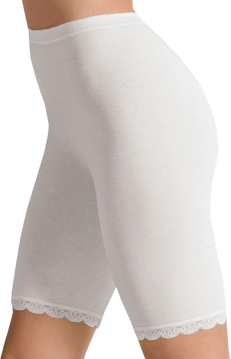 Cotonella 2 Long 3163 con Gamba Cotone Elastico Bianco 3 4 5 6 7 8 9 10 (8, Bianco) - Home Shopping Italia